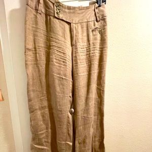 Size 6 Banana republic Martin Fit Striped Trousers